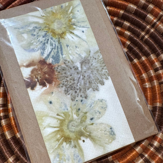 Eco Printed Card Duo