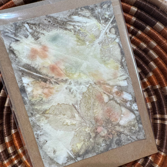 Eco Printed Card Duo