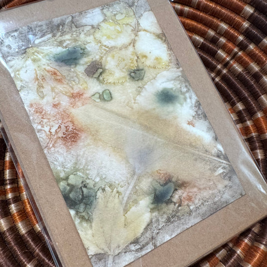 Eco Printed Card Duo