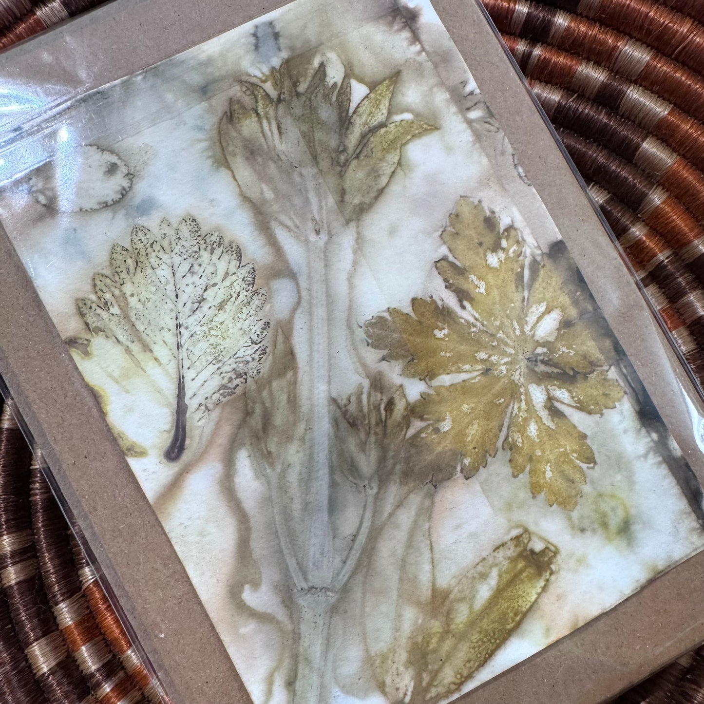 Eco Printed Card Duo