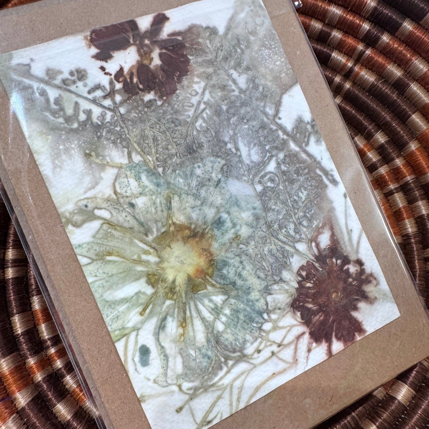 Eco Printed Card Duo