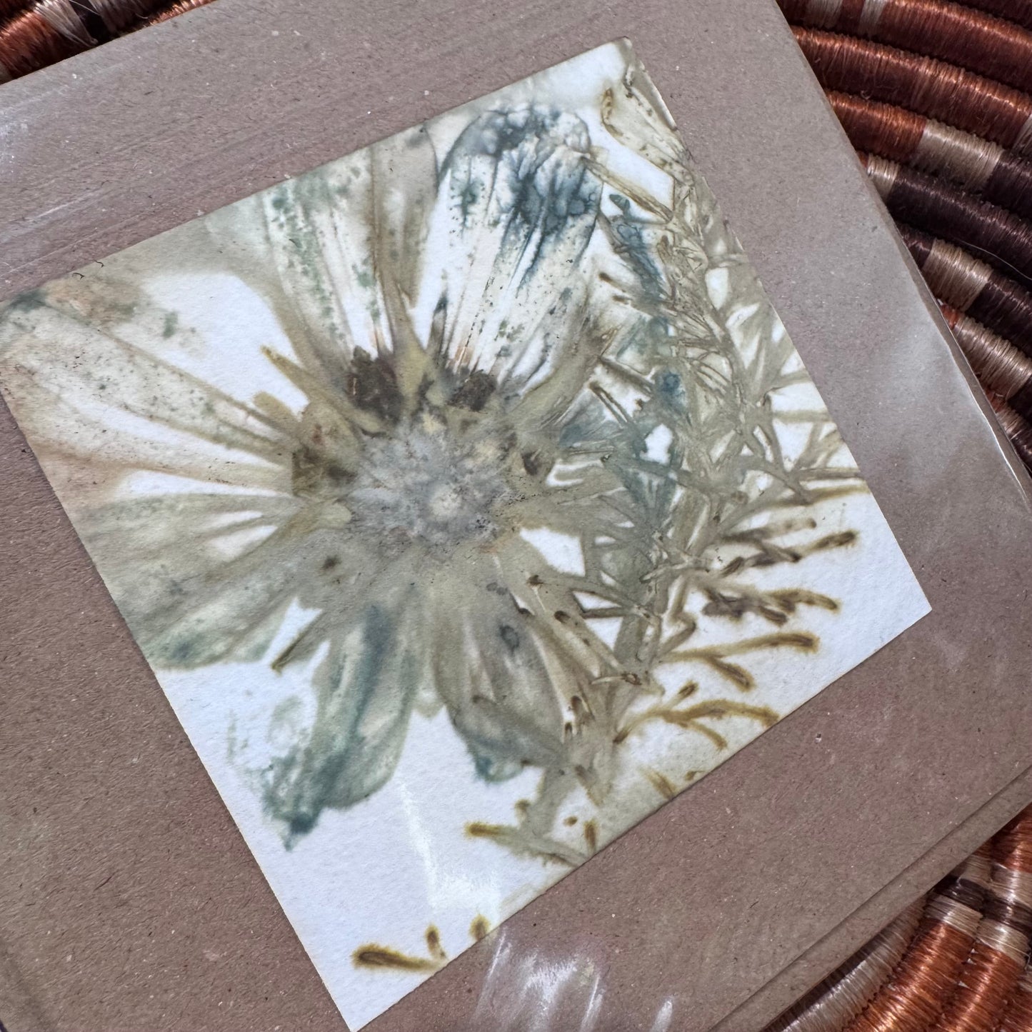 Eco Printed Card Duo