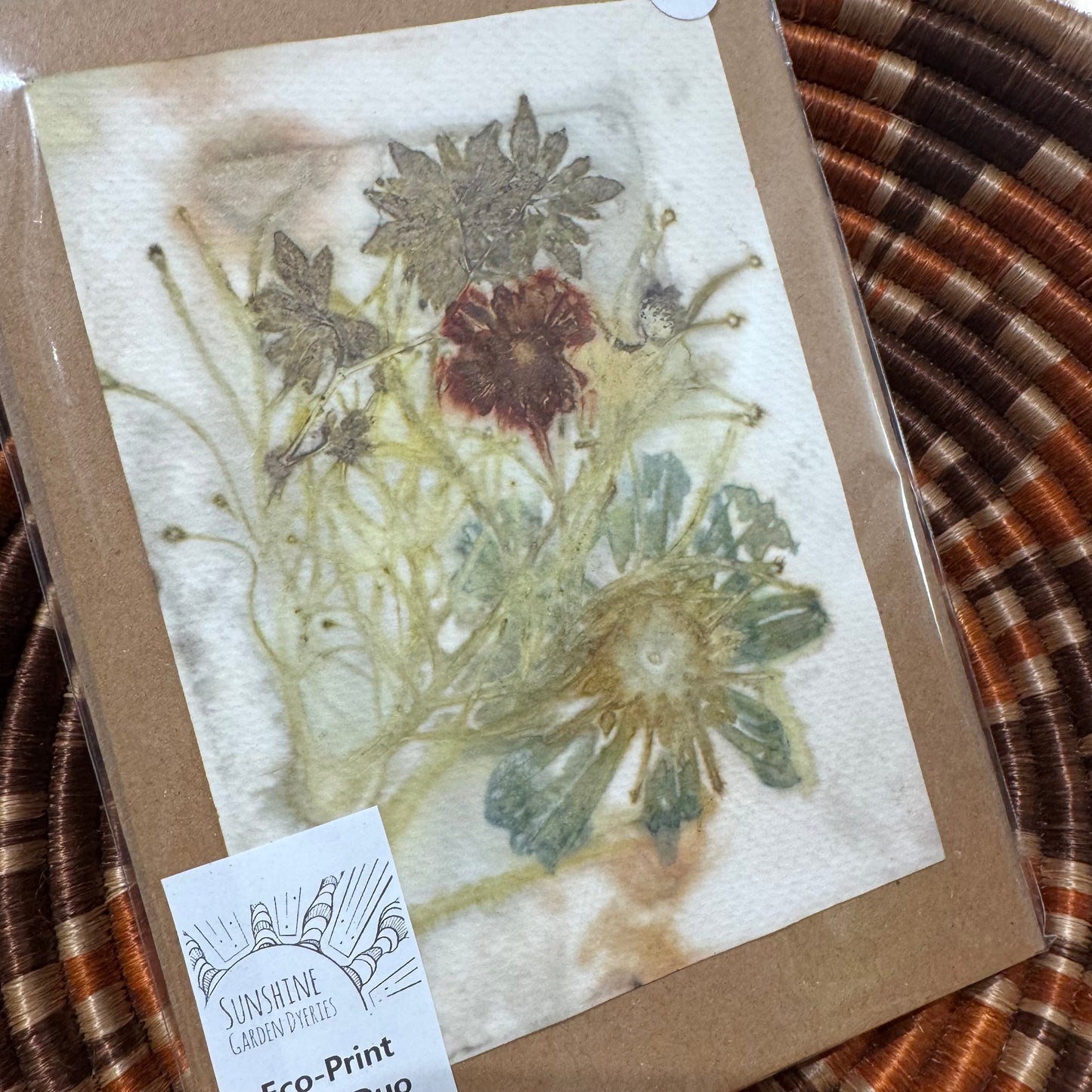 Eco Printed Card Duo