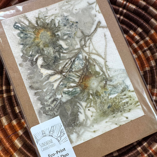 Eco Printed Card Duo