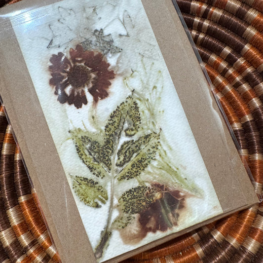 Eco Printed Card Duo