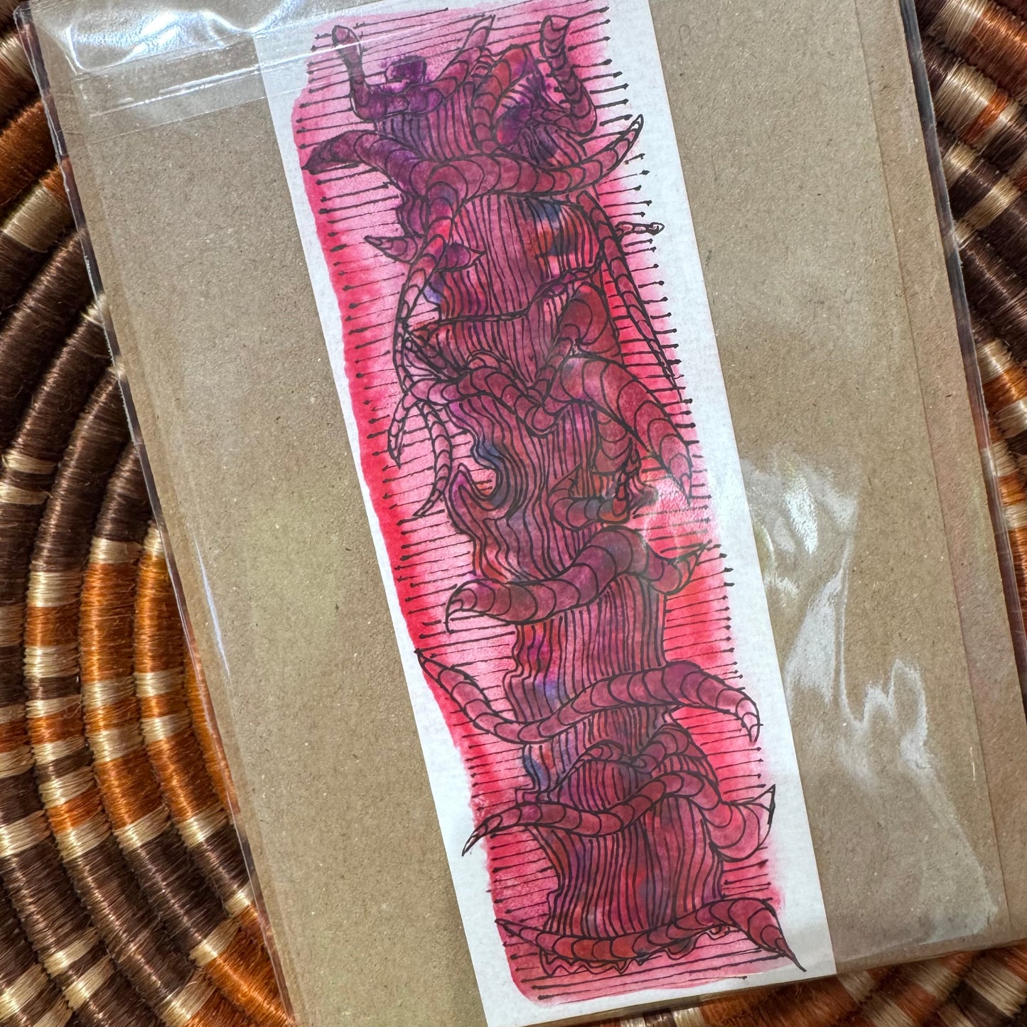 Watercolour - Hand Painted  & Drawn Card Duo