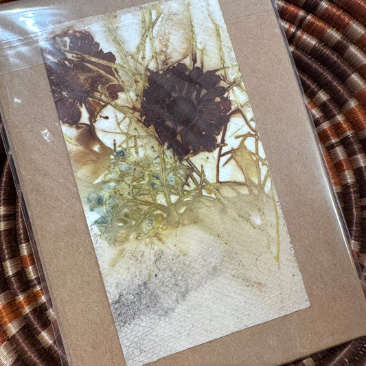 Eco Printed Card Duo