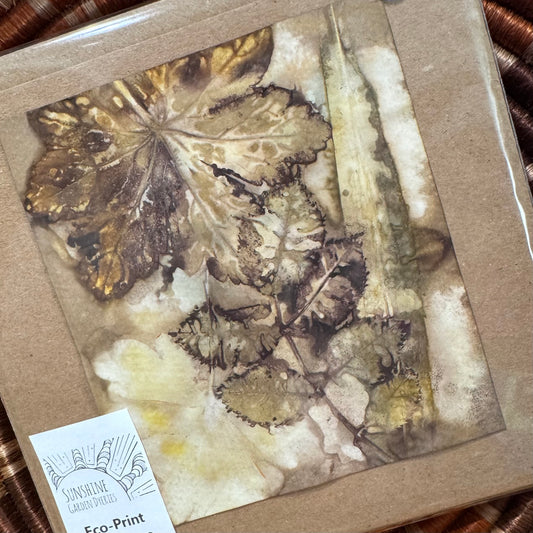 Eco Printed Card Duo