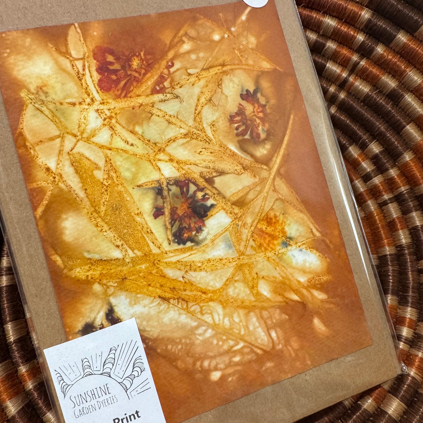 Eco Printed Card Duo