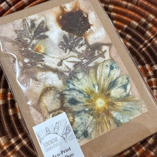 Eco Printed Card Duo