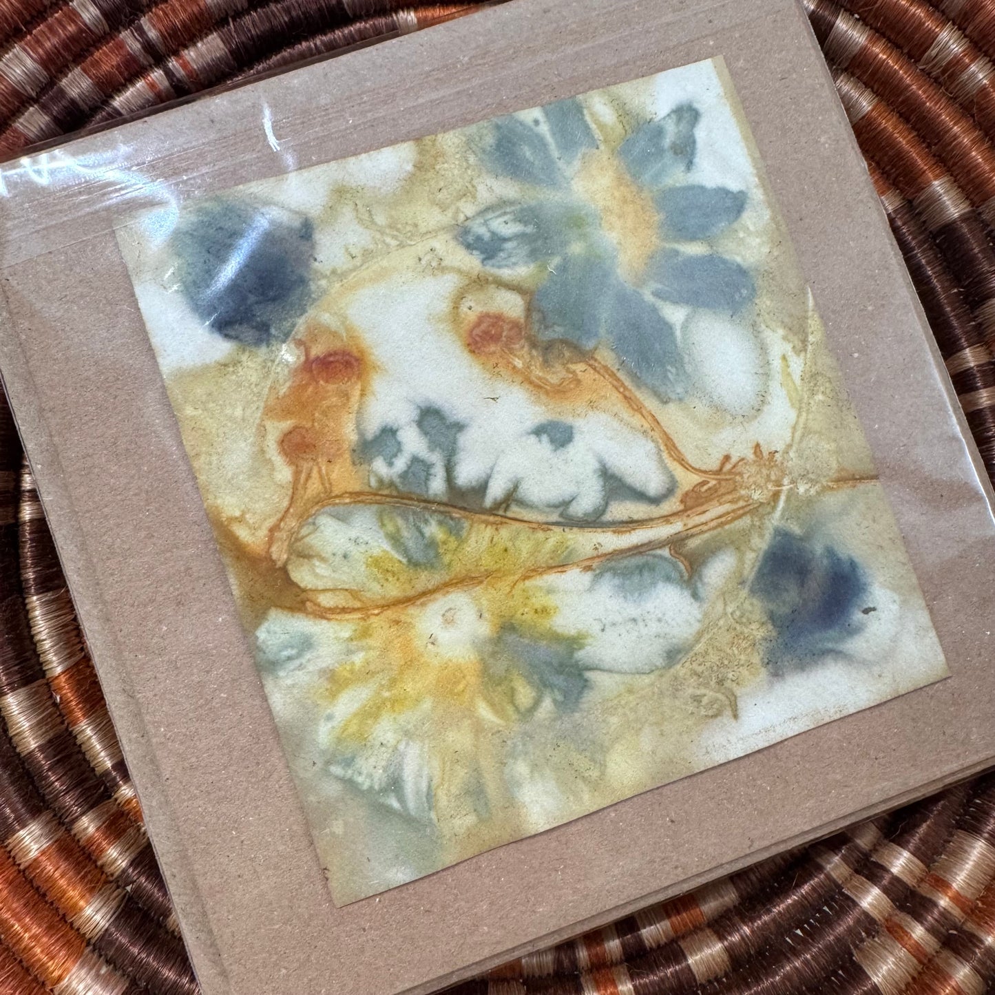 Eco Printed Card Duo