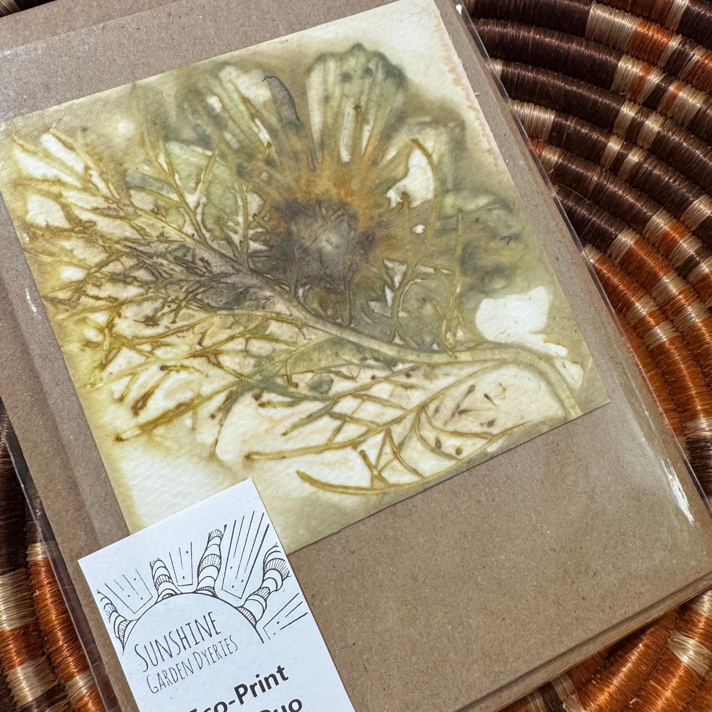 Eco Printed Card Duo