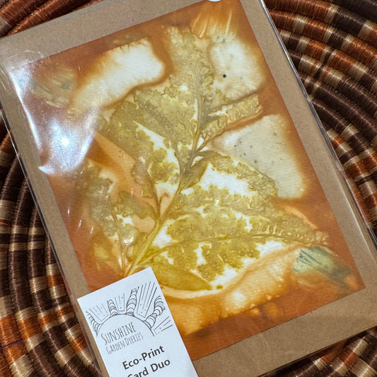 Eco Printed Card Duo