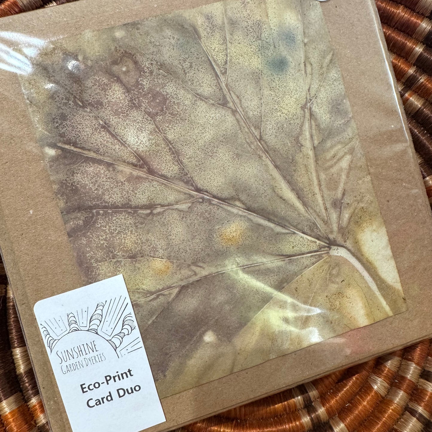 Eco Printed Card Duo