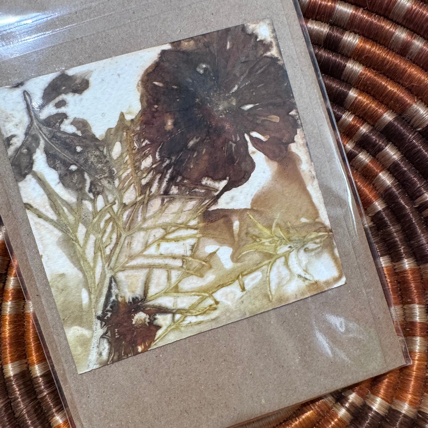 Eco Printed Card Duo